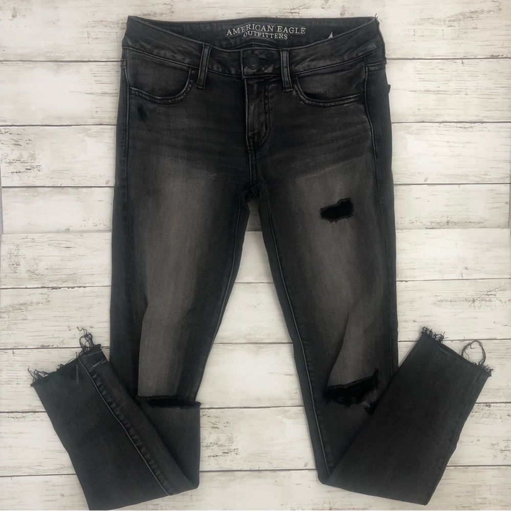 AMERICAN EAGLE Super Stretch Women’s Super Low Jegging Jeans Size 4